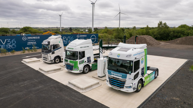Nissan Electrifies Supply Chain with Electric Truck Charging Station