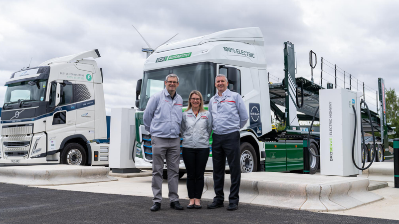 Nissan Electrifies Supply Chain with Electric Truck Charging Station