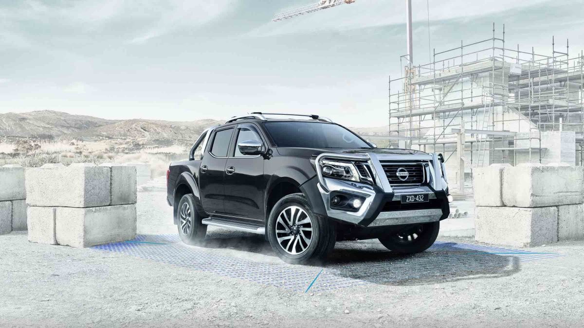 Nissan Navara at construction site