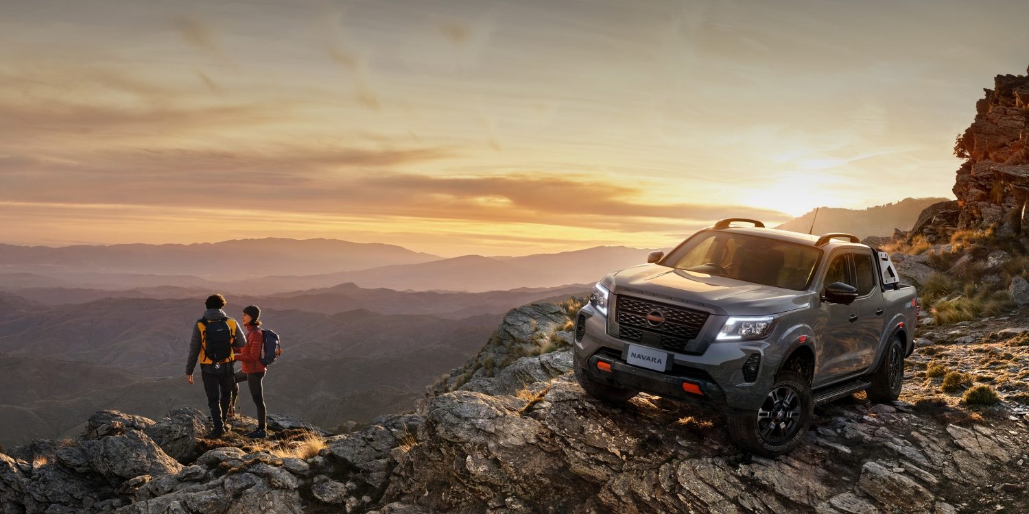 Nissan Navara on Cliffside