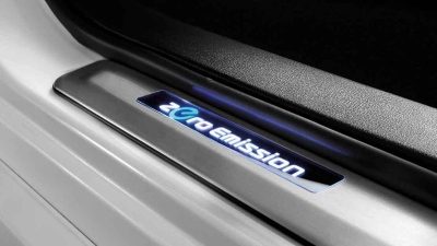 Illuminated Kick Plates - Zero Emissions Logo