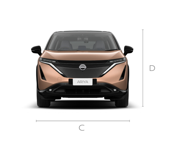 Nissan ARIYA front angle