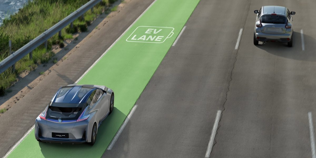 Nissan EV Charging Lane