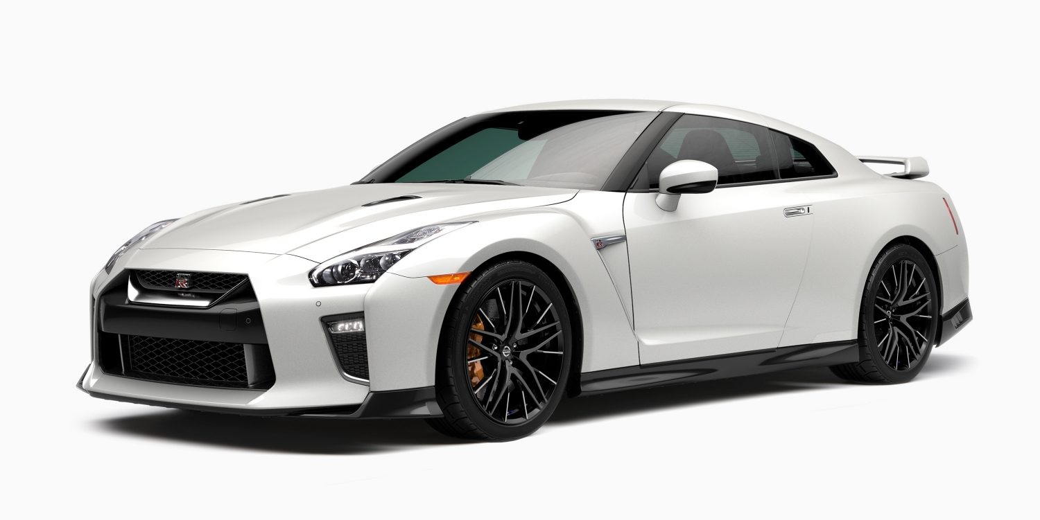 Nissan GT-R 3/4 front on white