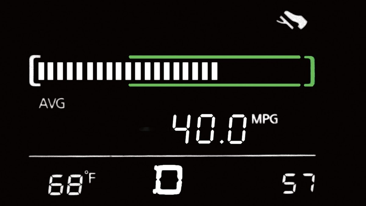 Eco pedal indicator