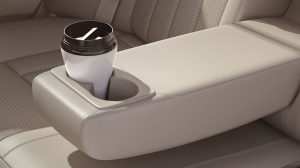 Rear armrest and cupholder