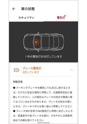 警告詳細表示