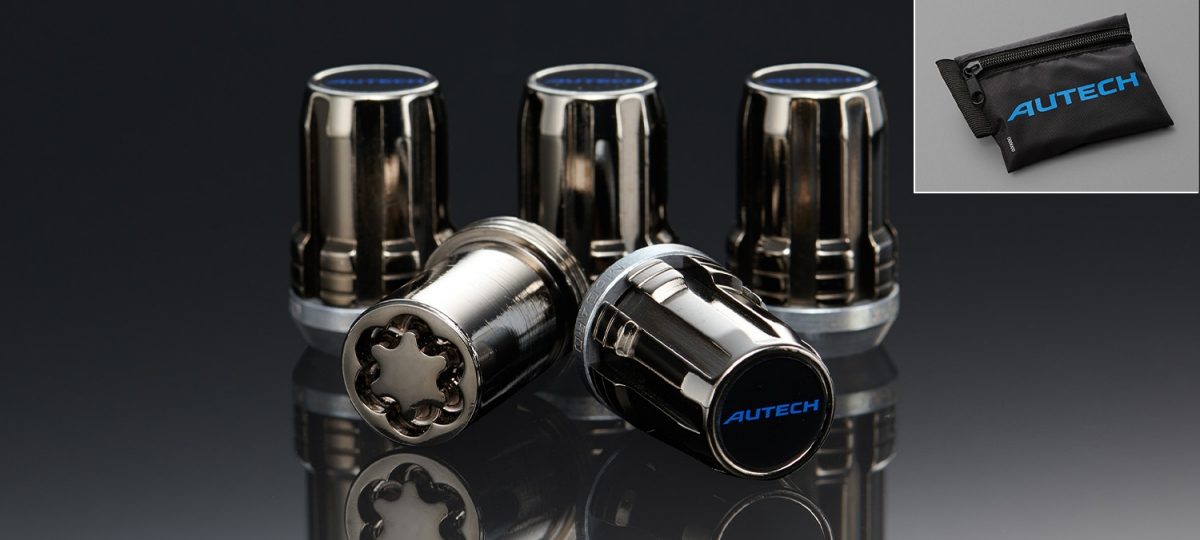 セキュリティホイールロックセット(「AUTECH」ロゴステッカー付、「AUTECH」専用ポーチ付)