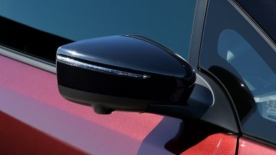 サイドターンランプ付電動格納式リモコンブラックドアミラー