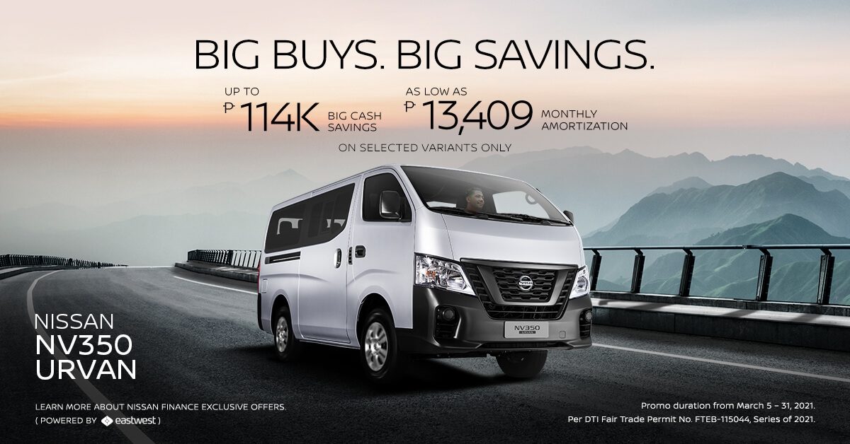 Urvan latest deals