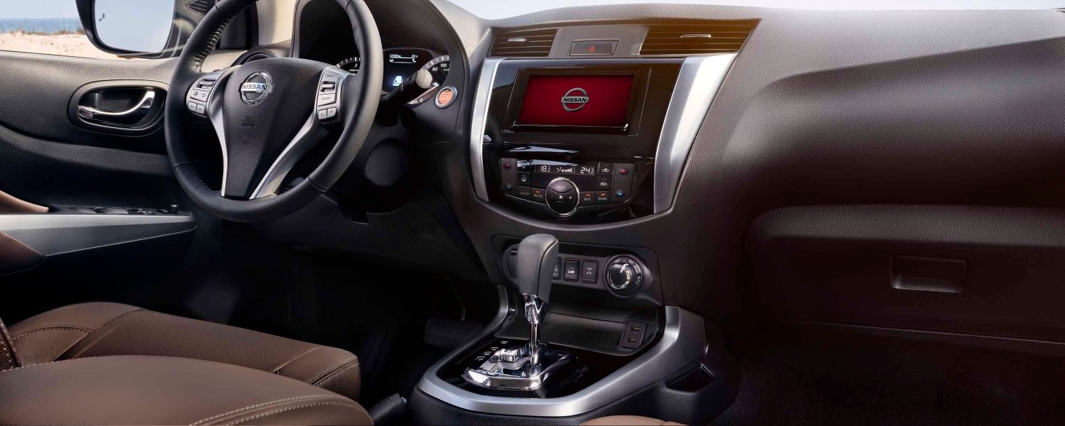 Nissan Terra interior showing dash