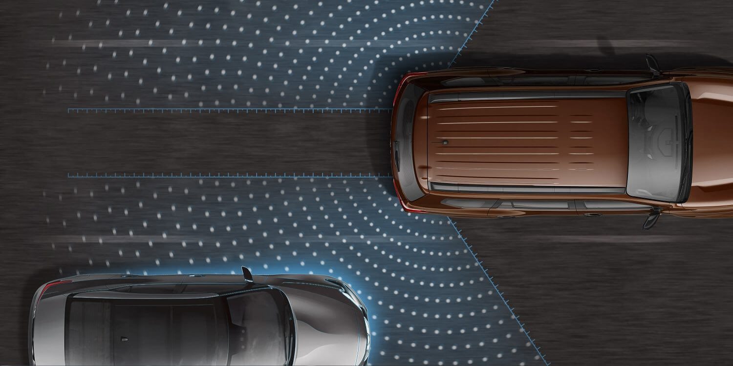 Nissan Terra Blind Spot Warning graphic
