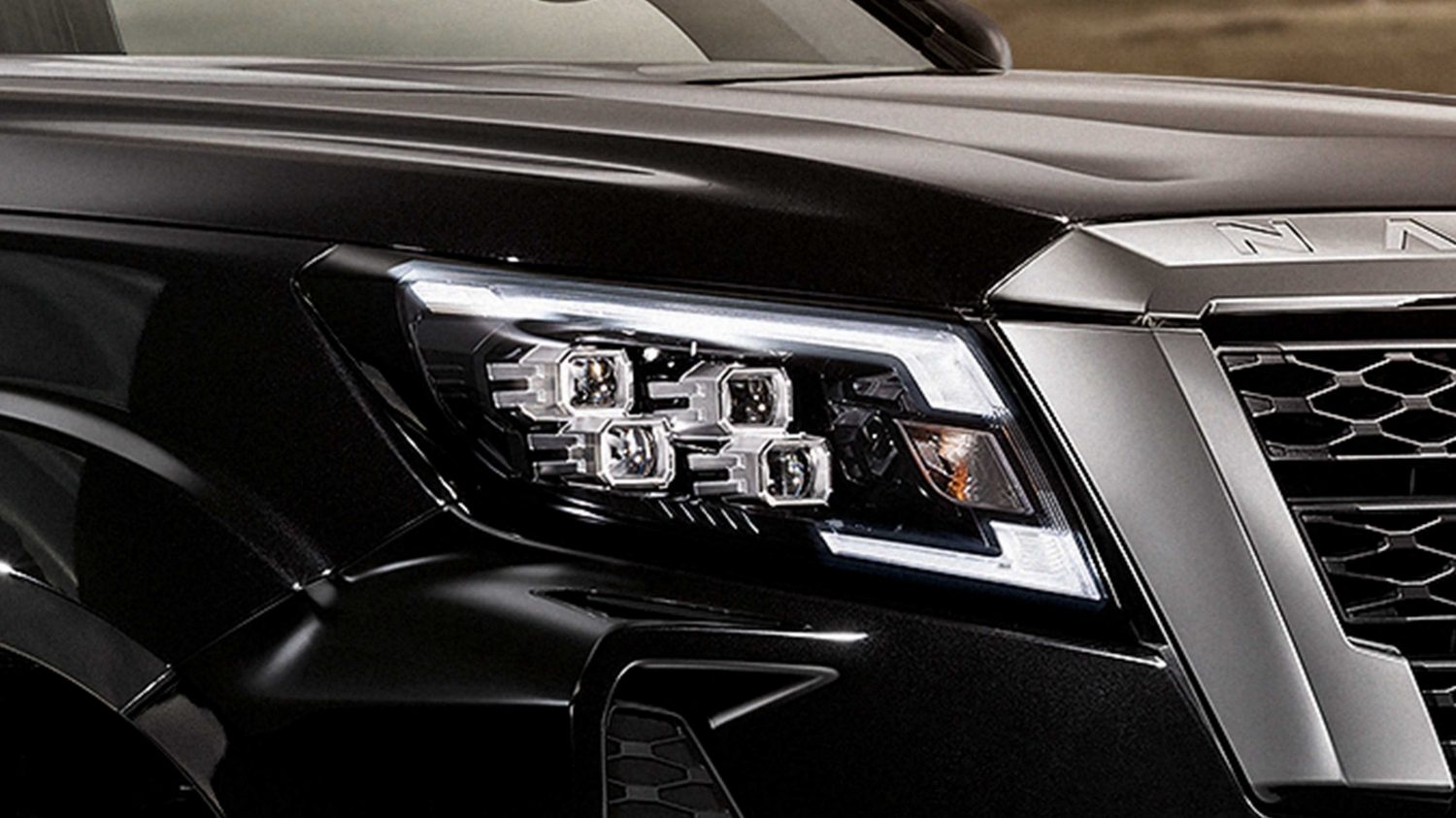 4 LED Headlights with 2 levels of Daytime Running Lights.
