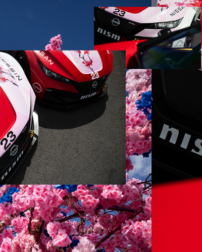Photos of Nissan race cars.