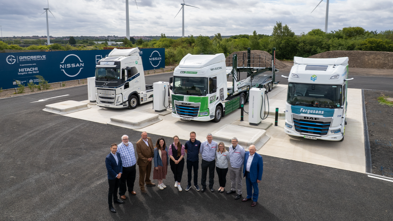 Nissan Electrifies Supply Chain with Electric Truck Charging Station