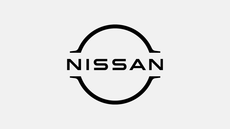 Nissan logo displayed on a grey background