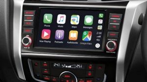 Navara touch screen close up