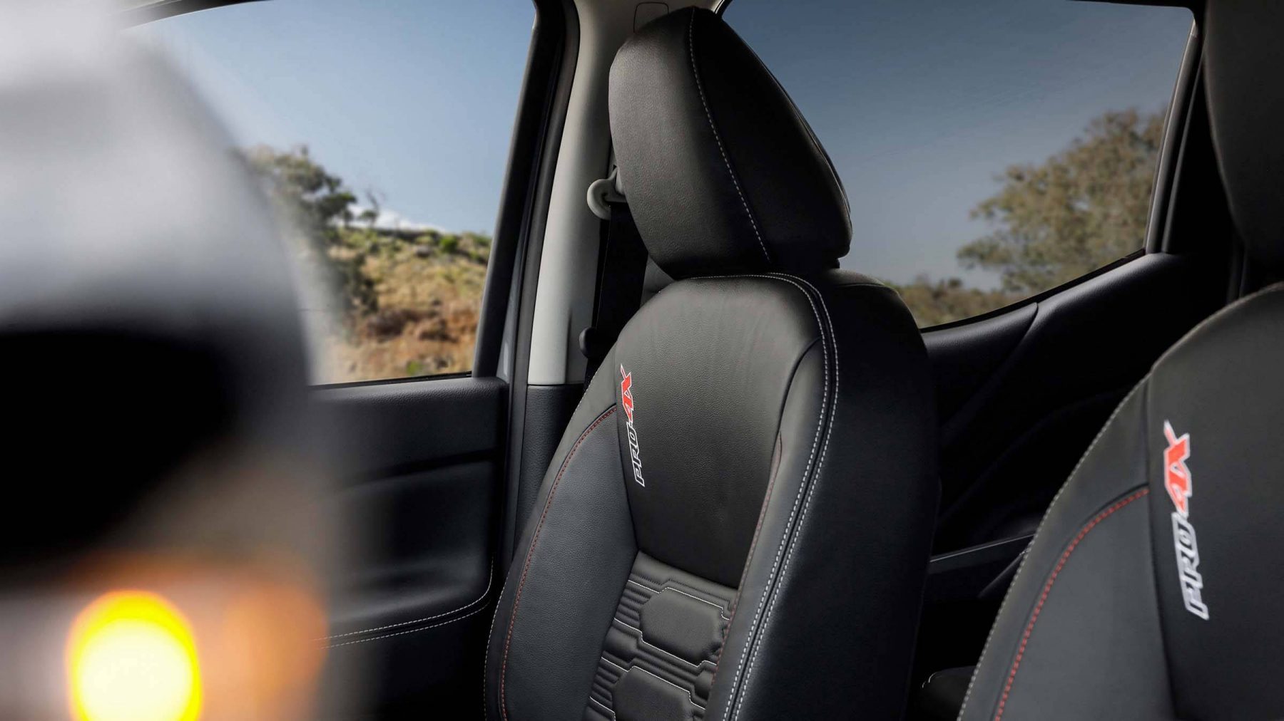 New Navara seat close-up