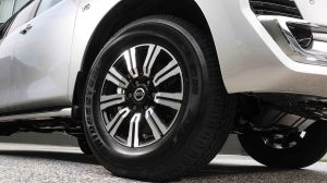 Nissan Patrol alloy wheels close-up