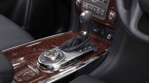 Close up of Nissan Patrol driver controls on centre console