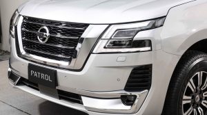 Nissan Patrol headlights close up