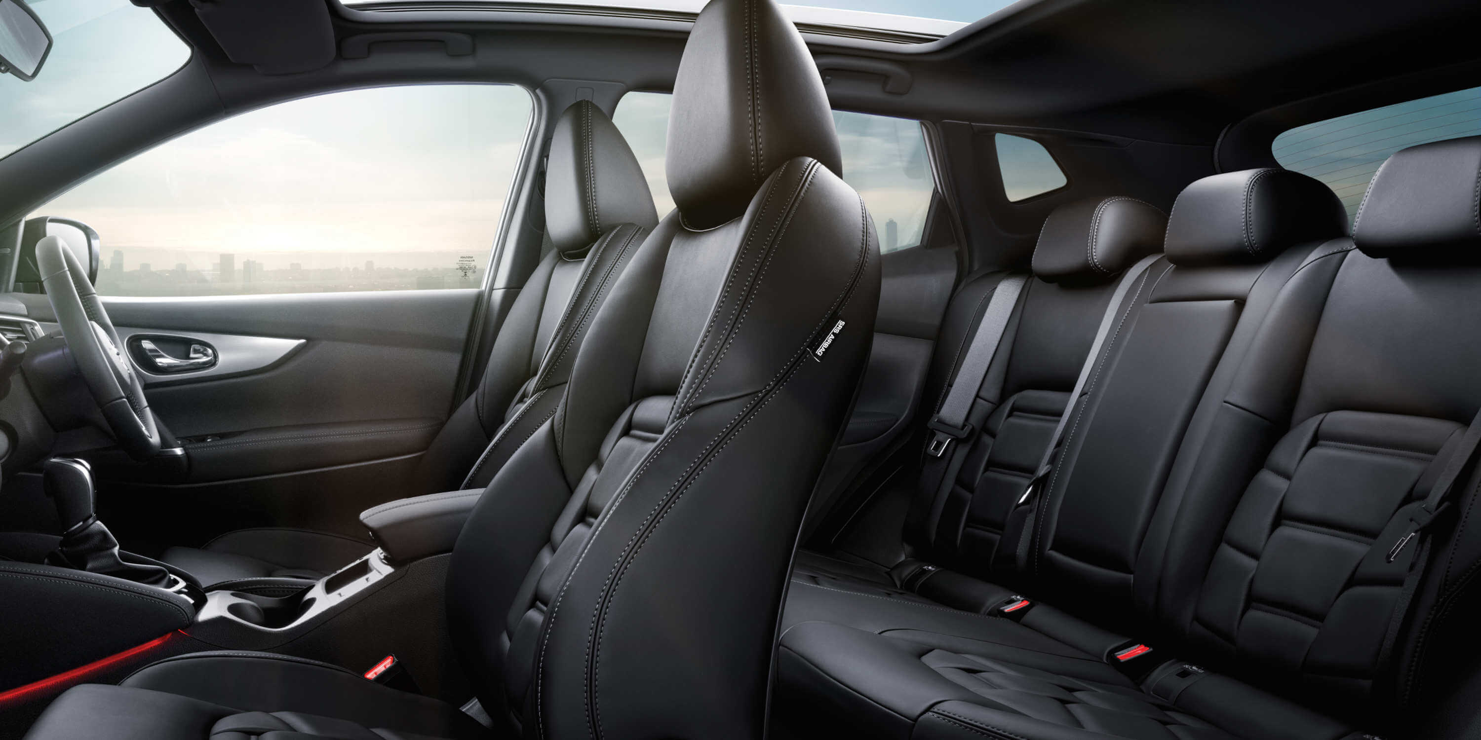 Nappa leather-accented interior