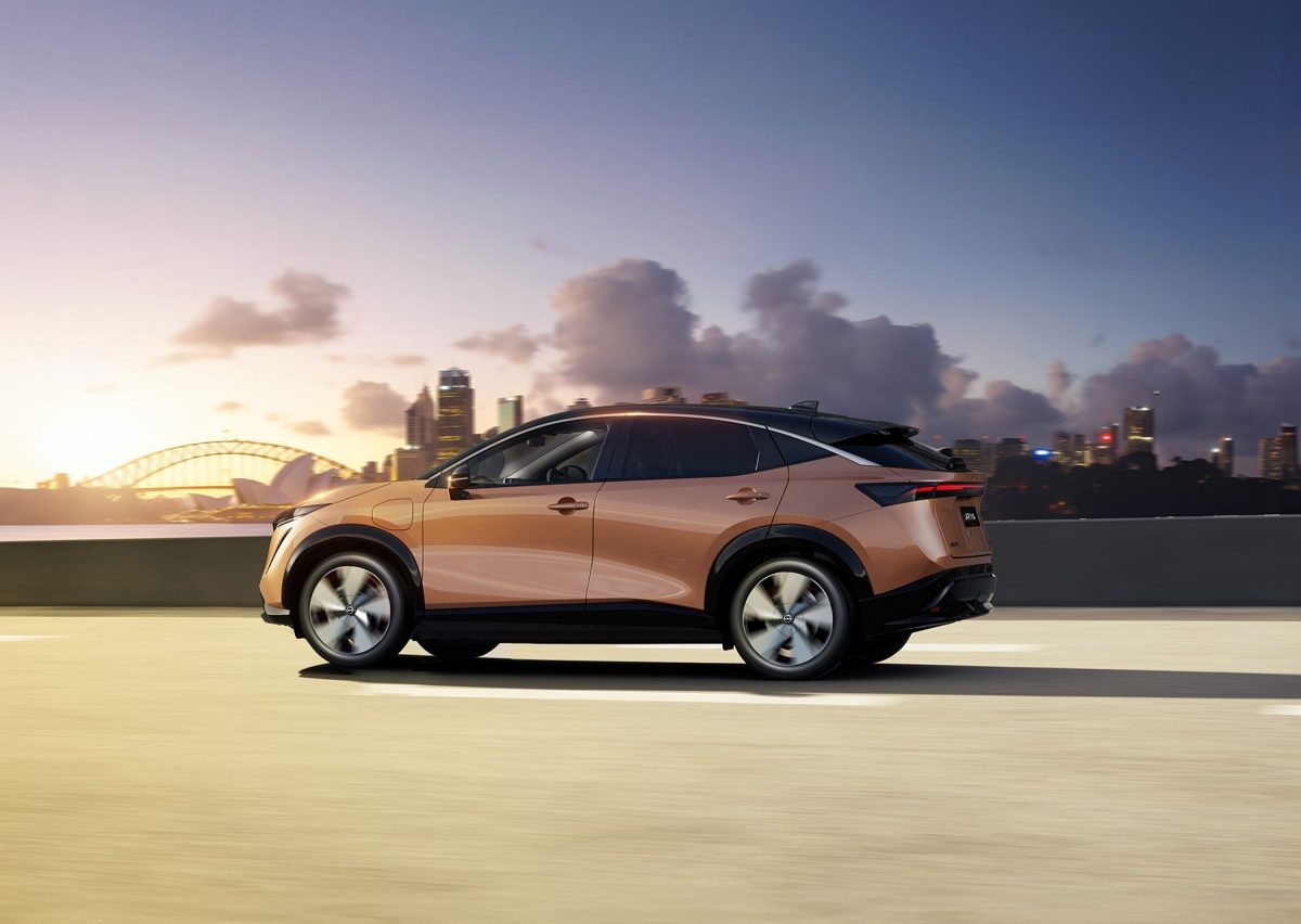 Nissan ARIYA in a scenic environment
