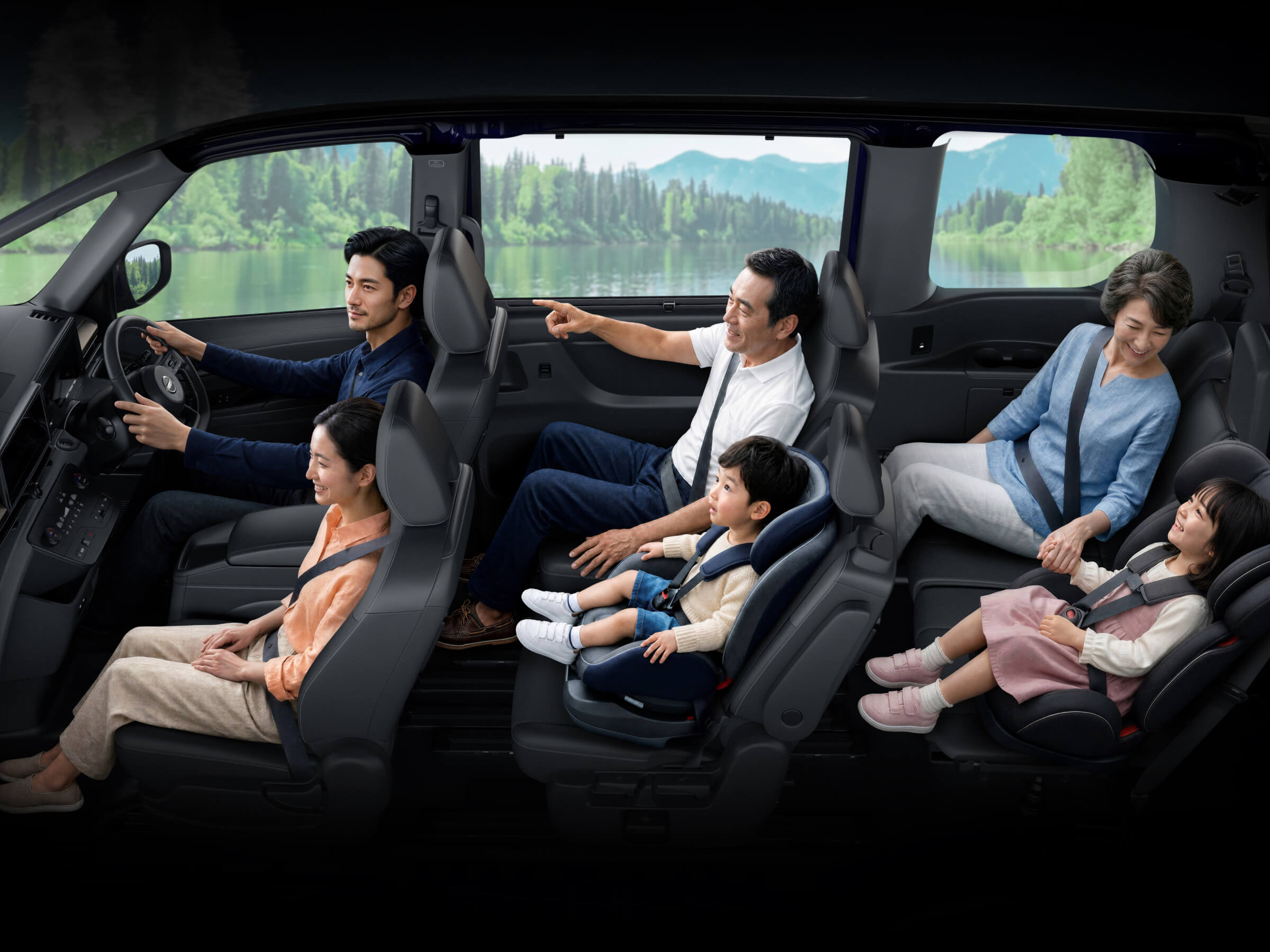 Spacious and convenient interior space