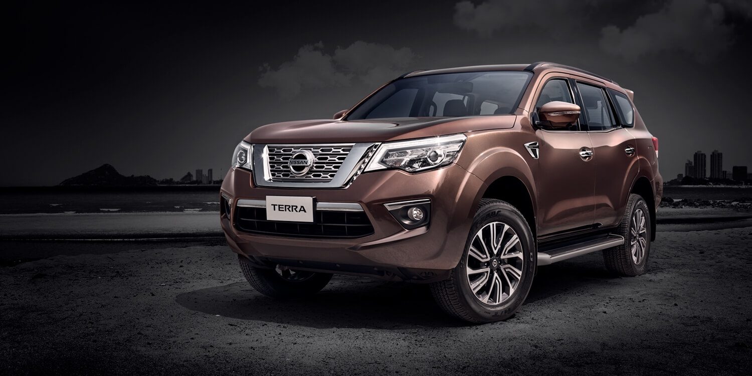 Nissan Terra parked on the beach