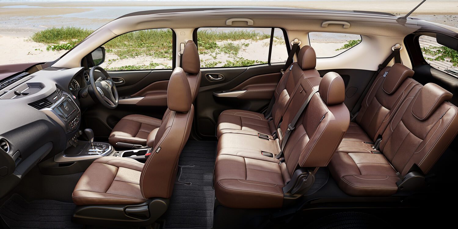 Nissan Terra interior showing dash and seats