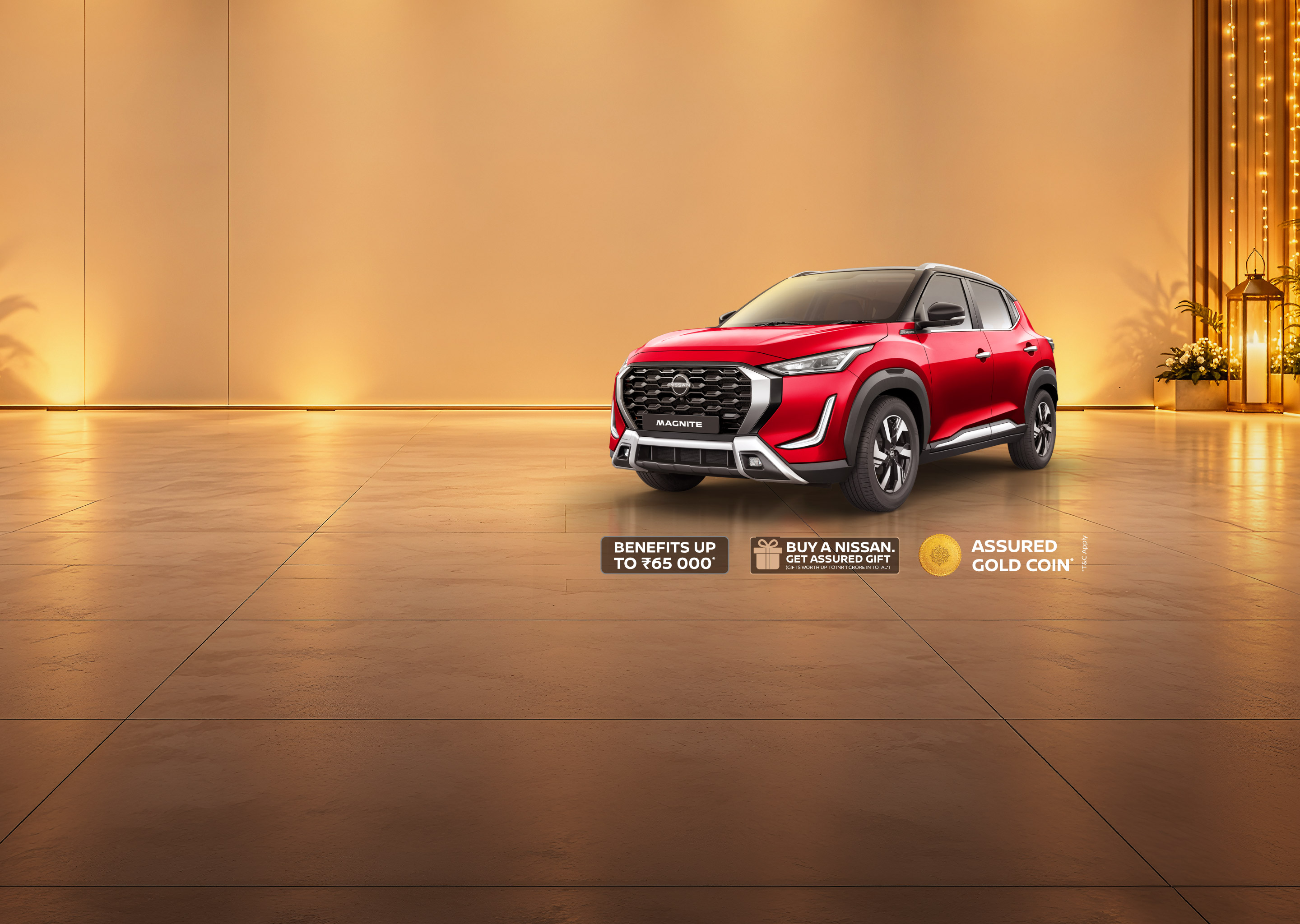 Nissan Magnite Front Cross View