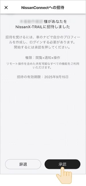 セカンダリーユーザー権限移譲手順