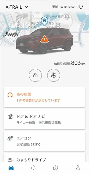 ダッシュボード画面