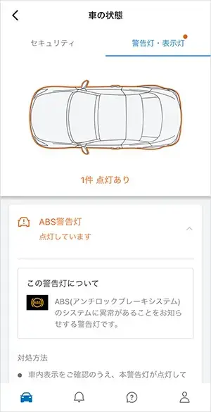 警告詳細表示