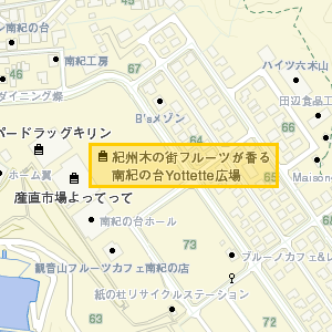 紀州木の街フルーツが香る南紀の台Yottette広場