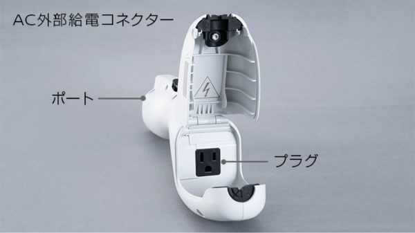 AC外部給電コネクター