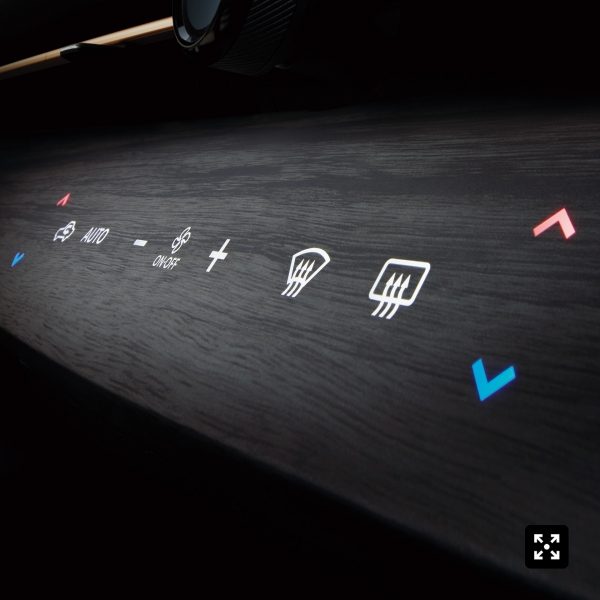 Nissan ARIYA grille with illuminated badge