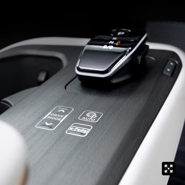 Nissan ARIYA grille with illuminated badge