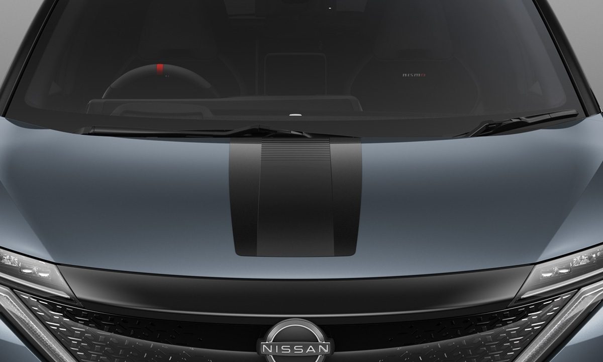 NISMOフードデカール（ブラック、ダークグレー）