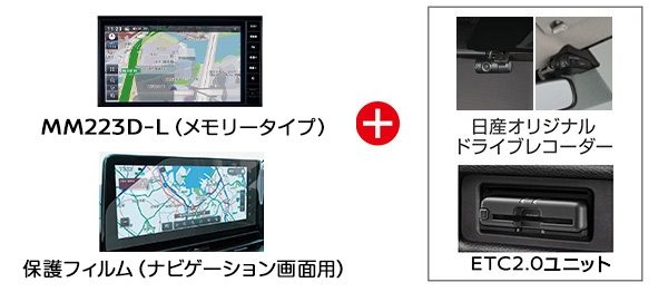 ナビレコお買い得パック（MM223D-L）+ETC2.0