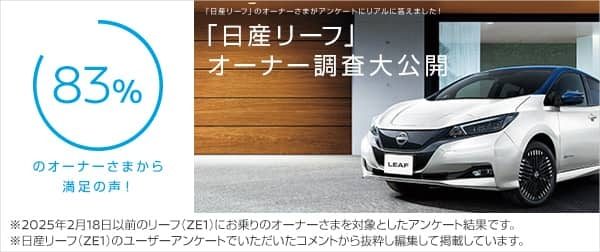 「日産リーフ」オーナー調査大公開