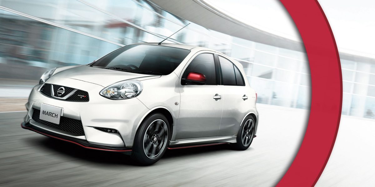 Photo:マーチNISMO S。ボディカラーはブリリアントホワイトパール（3P）〈＃QAB・特別塗装色〉。