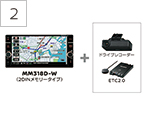 ナビレコお買い得パック（MM318D-W）＋ETC2.0