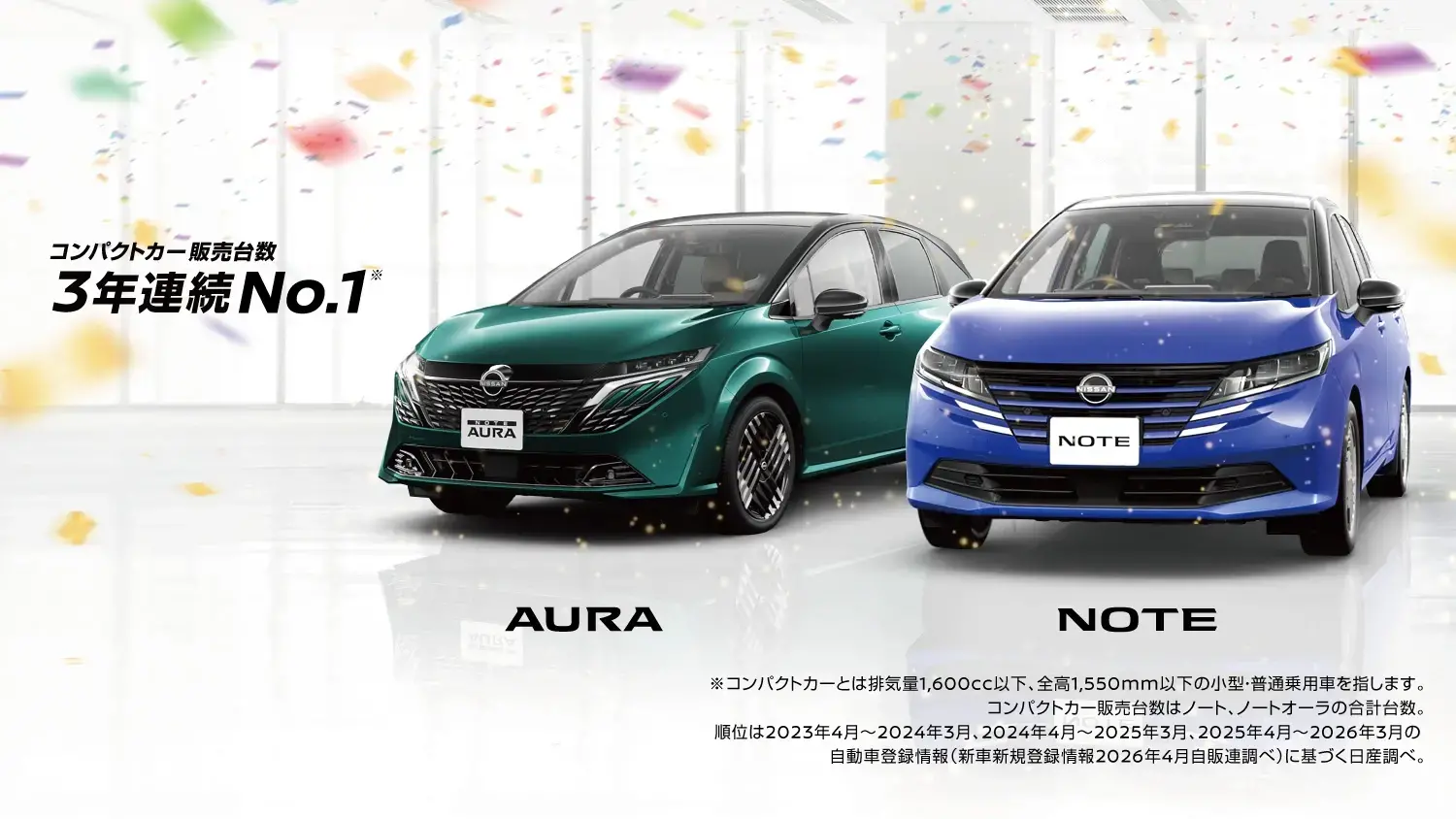 コンパクト 3年連続No.1