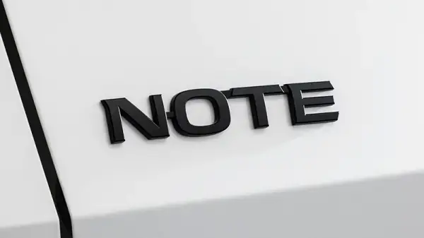 NOTEエンブレム（ブラック）〈リヤ〉