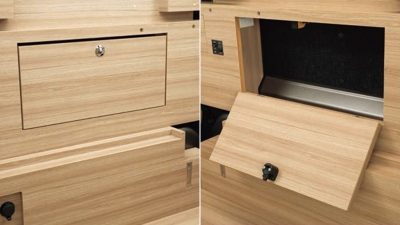 木目調サイドトリム / 配線スリット付サイドボックス