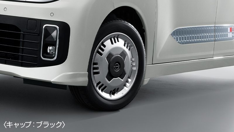 アルミホイール 14インチ　シルバーディッシュ専用キャップタイプ