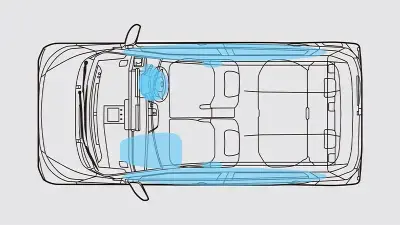 SRSエアバッグ〈前席〉＋SRSニーエアバッグ〈運転席〉＋SRSサイドエアバッグ〈前席〉＆カーテンエアバッグ