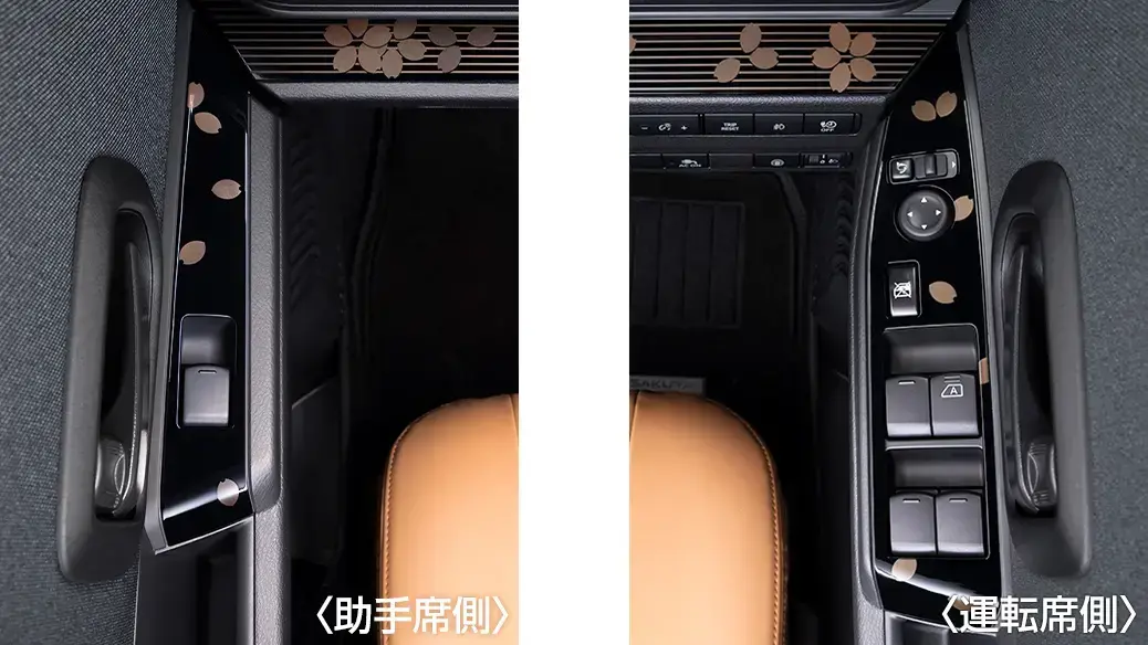 インテリア加飾 パワーウインドウスイッチベース（前席）用