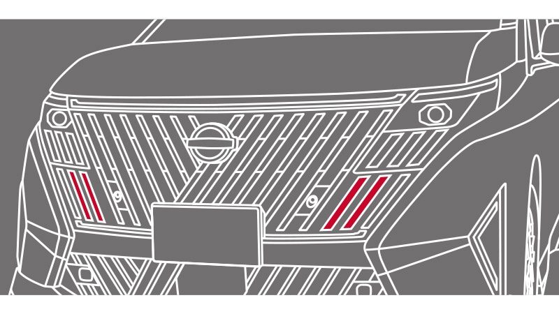 フロントグリルイルミネーション（白色LED）